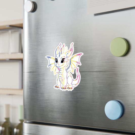 Pan Pride Baby Dragon Kiss-Cut Vinyl Sticker (Water Resistant)