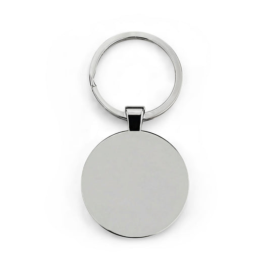 Trans Pride Baby Dragon (Black) Round Stainless Steel Keychain